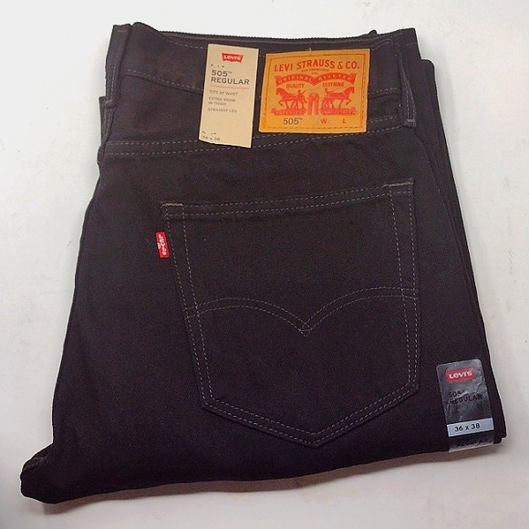 Levi's Men's 505™ Regular Straight Leg Jeans - Picture 1 of 16